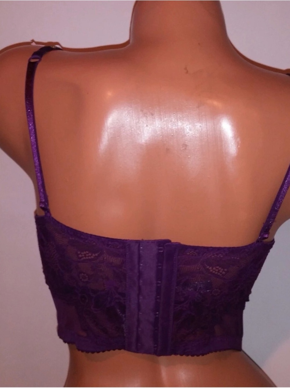 Victoria's Secret Purple Longline Push-Up Bra - Picture 5 of 9